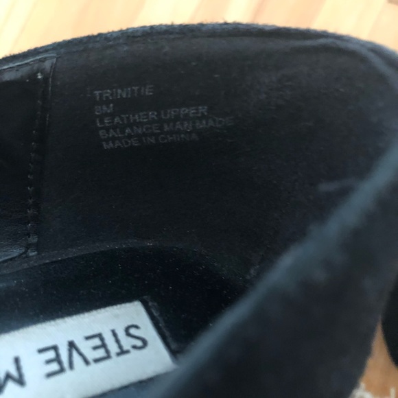 Steve Madden black suede heels, sz 8 - Picture 5 of 5